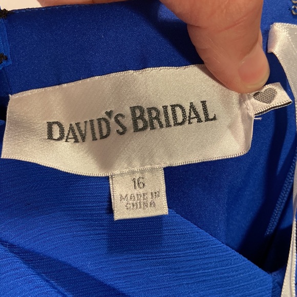 Royal Blue Cocktail Dress - Size 16 - Picture 7 of 9